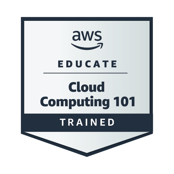 AWS Cloud 101 certification badge
